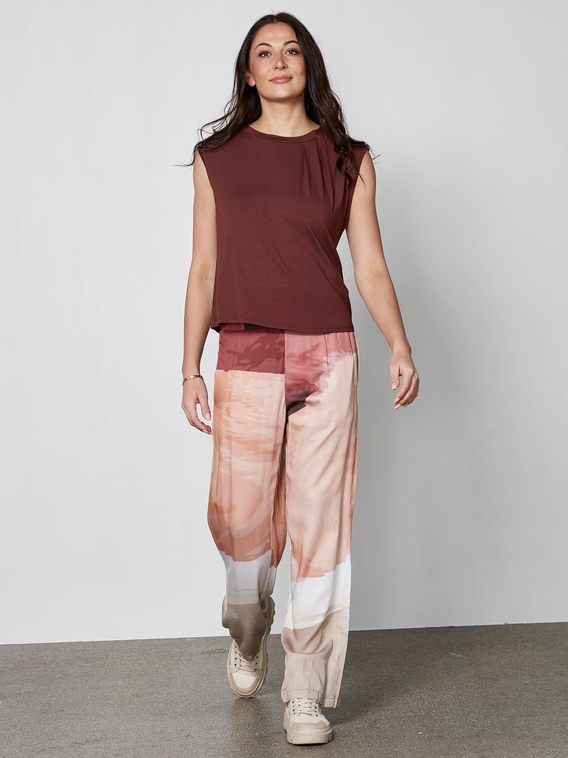 NÜ YASMI Top Tops und T-shirts 685 Berry red