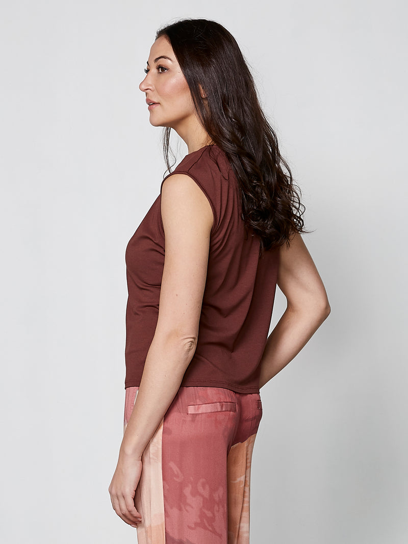 NÜ YASMI Top Tops und T-shirts 685 Berry red