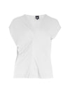 NÜ YASMI V-Ausschnitt T-Shirt Tops und T-shirts 110 Creme
