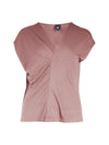NÜ YASMI V-Ausschnitt T-Shirt Tops und T-shirts 608 Rose