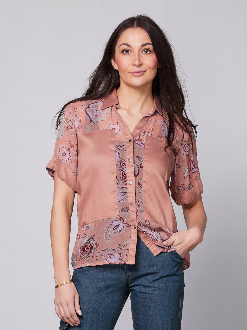 NÜ YDUN shirt Hemdblusen 646 Peach Puff mix