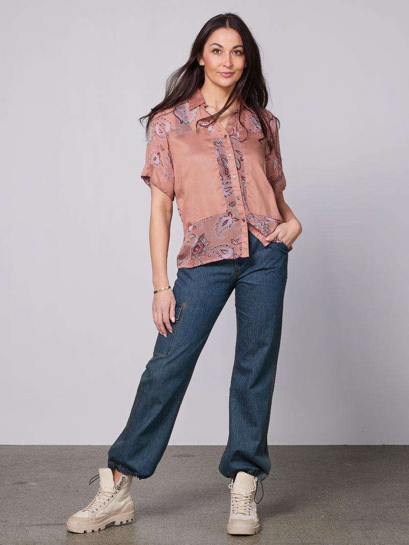 NÜ YDUN shirt Hemdblusen 646 Peach Puff mix