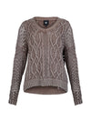 NÜ YEO Strickbluse Strick 230 Mud