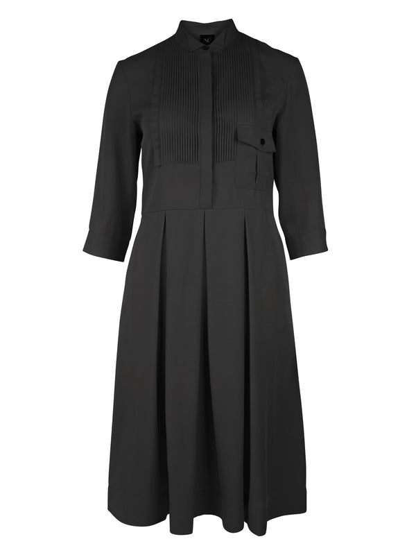 NÜ YMKE Hemdblusenkleid Kleider Schwarz