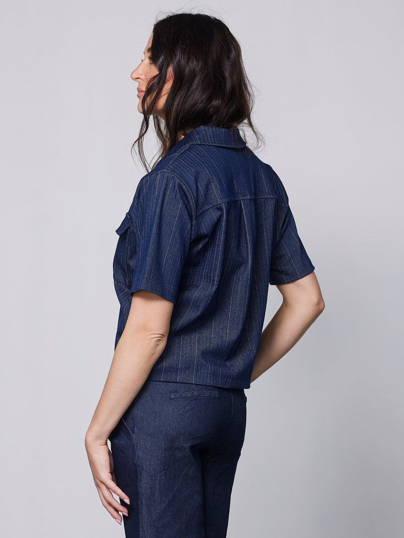 NÜ YNN Bluse Blusen 467 Blue Stripe
