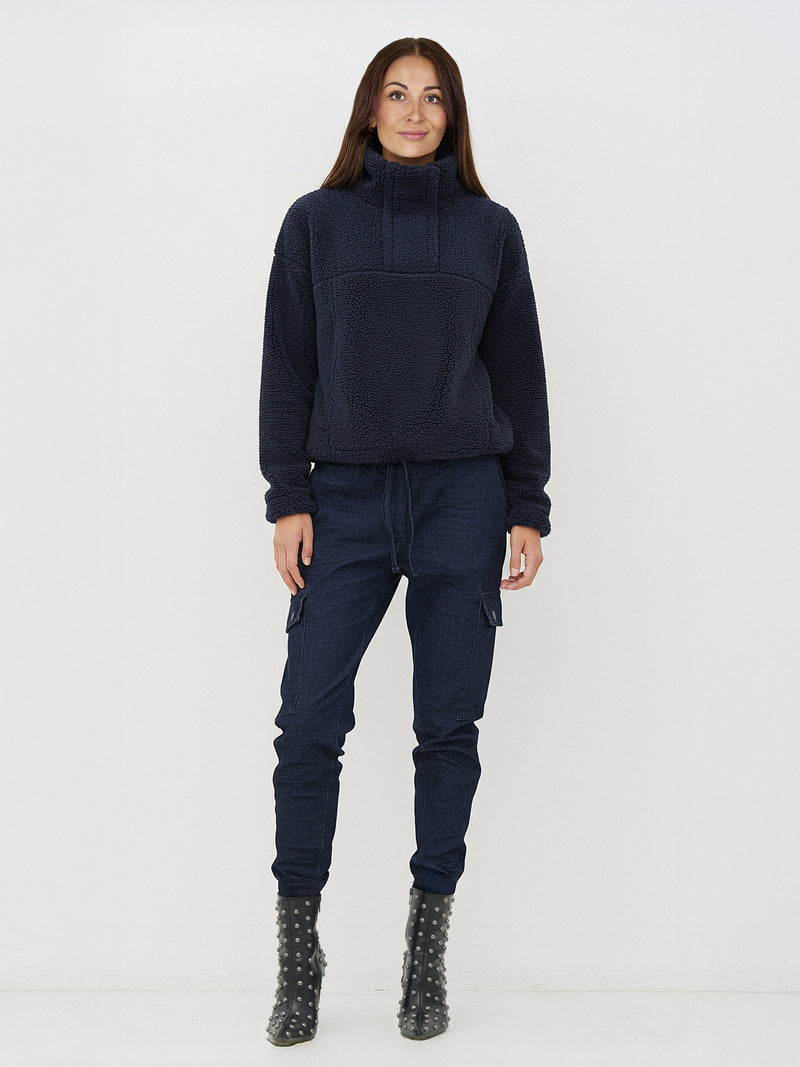 NÜ YSE Bluse Blusen 476 Navy