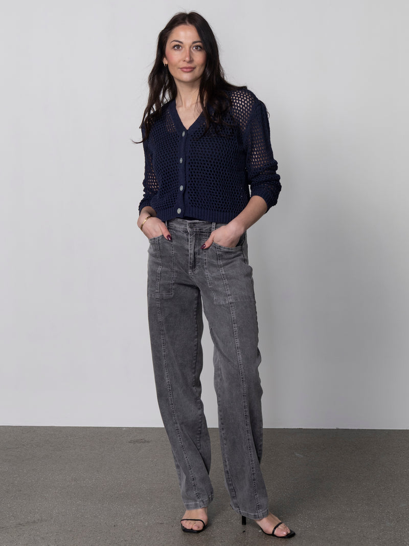 NÜ YUNA Hose Trousers 901 Grey mix
