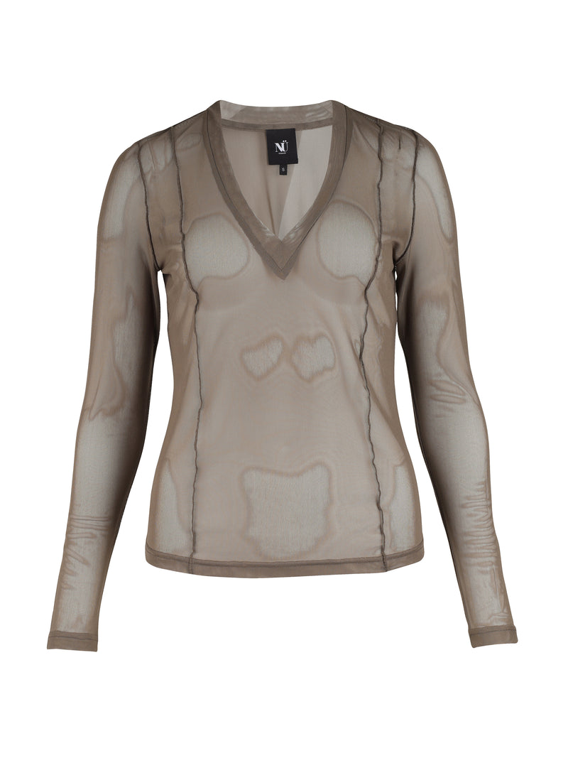 NÜ YVE Top Tops und T-shirts 230 Mud