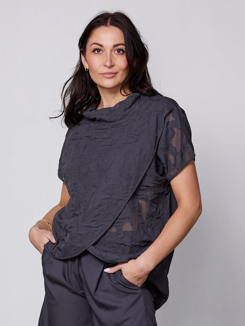 NÜ ZAYA Oberteil Tops und T-shirts 987 dark grey