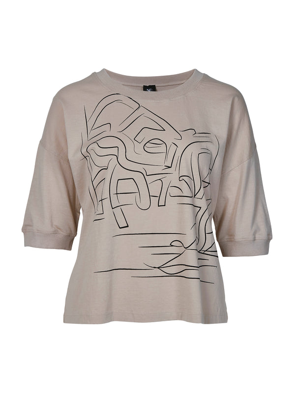 NÜ ZILLA T-Shirt Tops und T-shirts 130 sand
