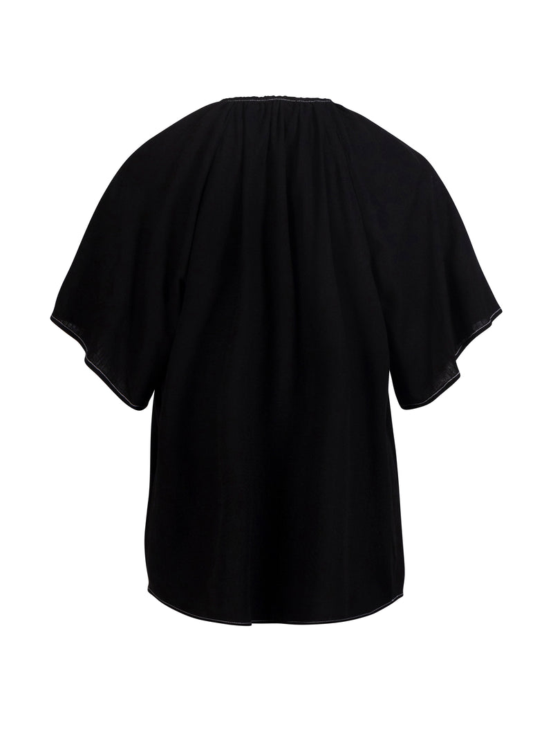 NÜ ZITA Bluse Blusen Schwarz