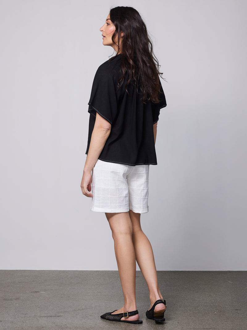 NÜ ZITA Bluse Blusen Schwarz