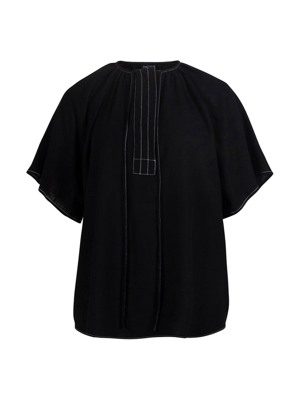 NÜ ZITA Bluse Blusen Schwarz