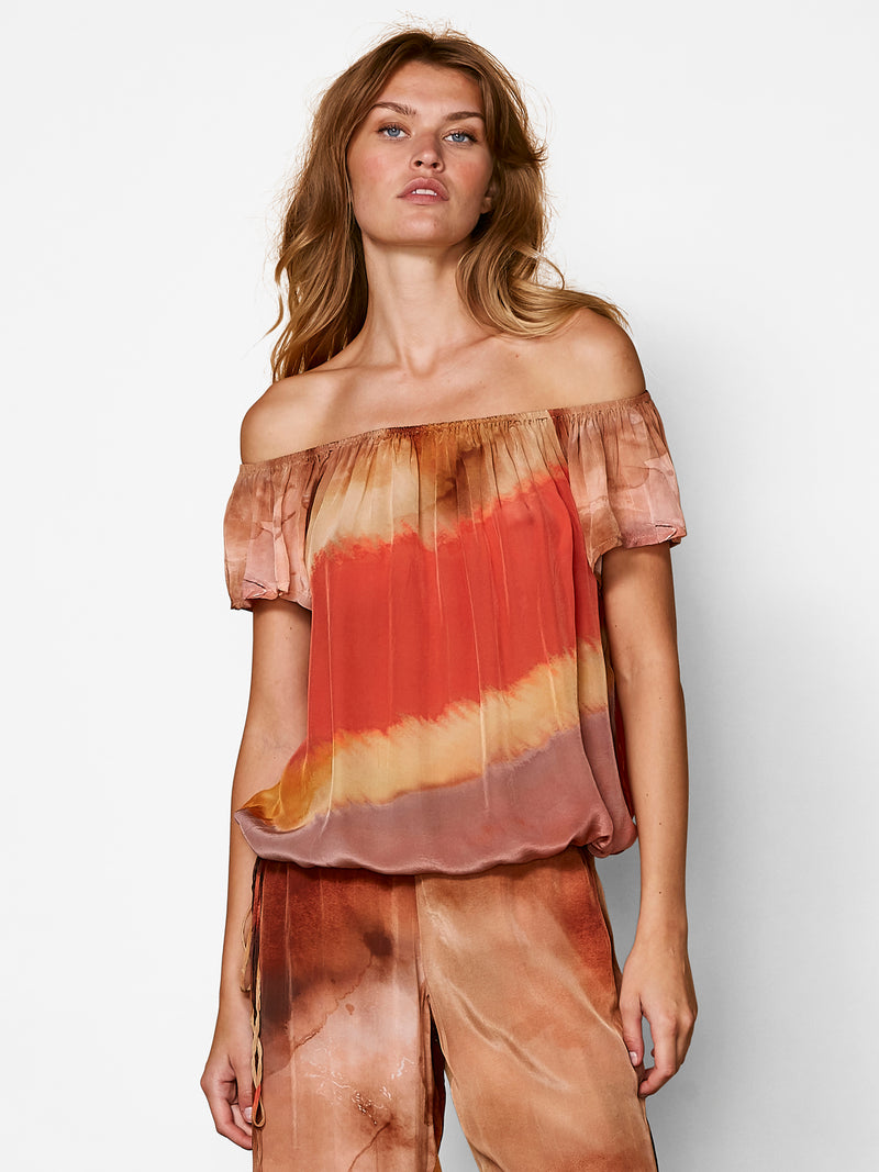 NÜ ZIW Top Tops und T-shirts 658 Terracotta Mix