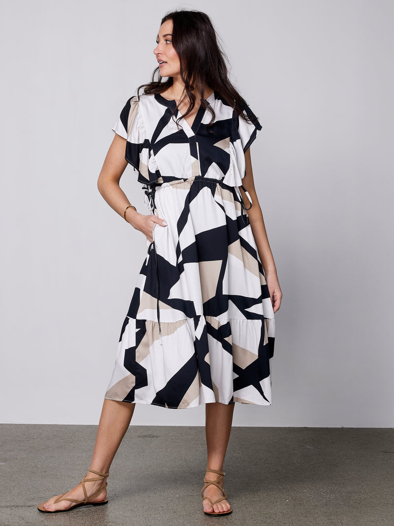 NÜ ZOE Kleid Kleider Schwarz mix