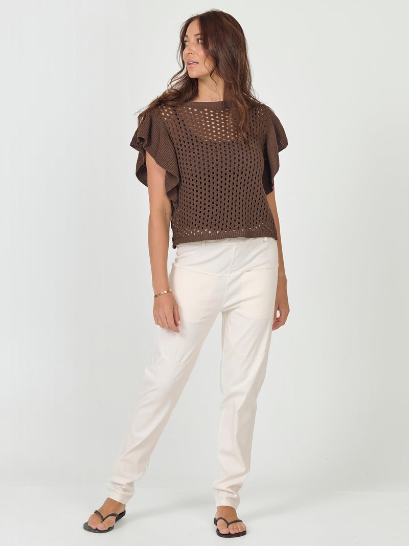 NÜ ZOHA CARMEN trousers Hosen 112 Bone