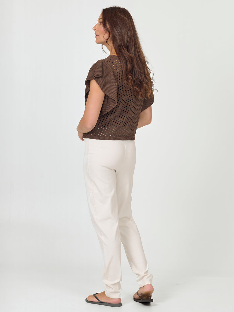 NÜ ZOHA CARMEN trousers Hosen 112 Bone